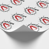 ラブハートラッピング紙 ラッピングペーパー (角)