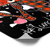 ラブハートランチレディーカフェテリアワーカー格言 ポスター (角)