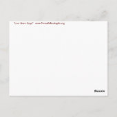 ラブハートリングや輪絵画アートのはがき ポストカード (裏面)