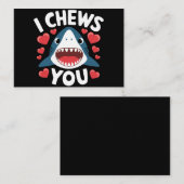 ラブハートレオパードかわいいバレンタインデー ノートカード (正面/裏面)