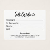 ラブハートレッドグリッターバレンタインデイギフトカード (裏面)