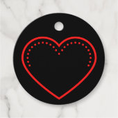 ラブハートレッドバレンタイン フェイバータグ (正面)