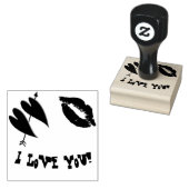 ラブハートロマンチックキスラブデスティニーの運命 ラバースタンプ (押印)