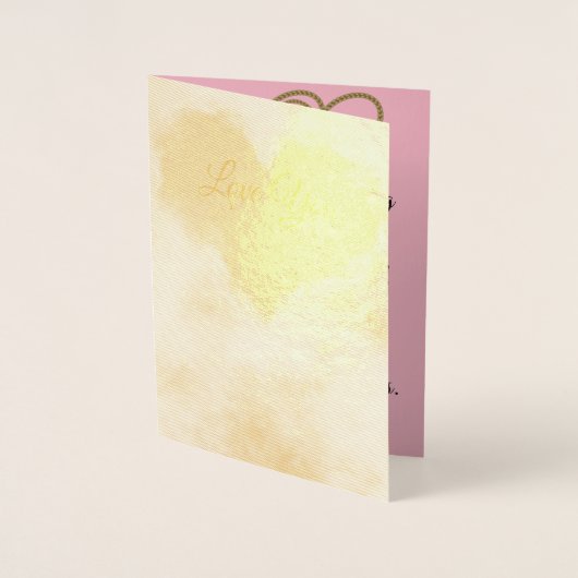 ラブハートロマンチックキスラブデスティニーズデスティニー 箔カード (正面)