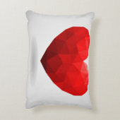 ラブハートローポリバレンタイン アクセントクッション (裏面(縦))