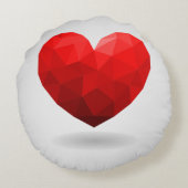 ラブハートローポリバレンタイン ラウンドクッション (裏面)
