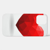 ラブハートローポリバレンタイン Case-Mate iPhoneケース (裏面 (横))