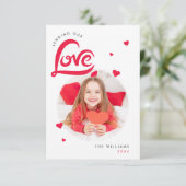 ラブハートヴァレンティネスカスタムデイPhoto Card サンキューカード (スタンド正面)