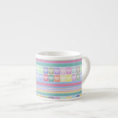 ラブハートヴァレンティーンズデイデザインパステルカラーcu エスプレッソカップ (正面右)