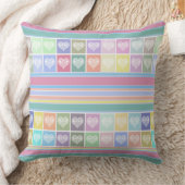 ラブハートヴァレンティーンズデイデザインパステルカラーcu クッション (ブランケット)