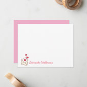 ラブハート便箋 ラブカード ノートカード (正面/裏面インサイチュ)