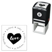 ラブハート差出人住所 セルフインキングスタンプ (インサイチュ)