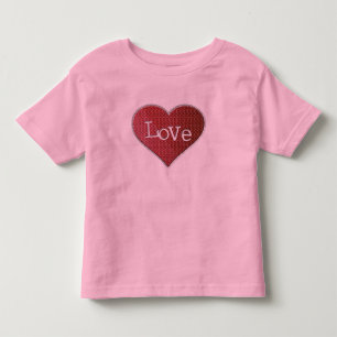 ラブハート幼児Tシャツ トドラーTシャツ