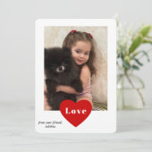 ラブハート教室フォトバレンタインデイカード シーズンカード (スタンド正面)