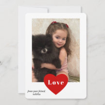 ラブハート教室フォトバレンタインデイカード