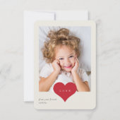 ラブハート教室フォトバレンタインデー サンキューカード (正面)