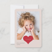 ラブハート教室フォトバレンタインデー サンキューカード (正面)