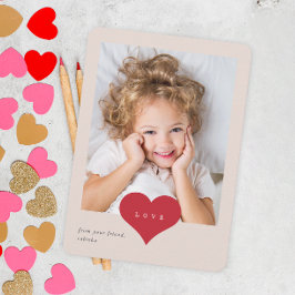 ラブハート教室フォトバレンタインデー サンキューカード