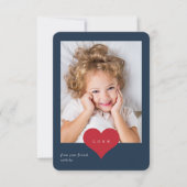 ラブハート教室フォトバレンタインデー サンキューカード (正面)