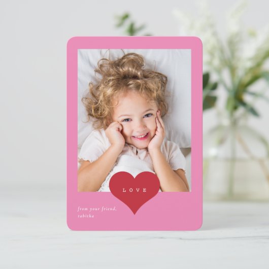 ラブハート教室フォトヴァレンティネス感謝していデイヨ サンキューカード (スタンド正面)