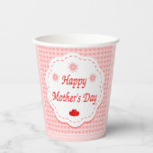 ラブハート母の日 紙コップ (正面)