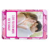 ラブハート紙吹雪あなたはハングリーフレキシブル マグネット (横)