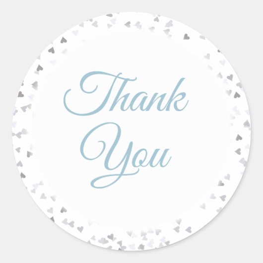 ラブハート紙吹雪ありがとう ラウンドシール (正面)