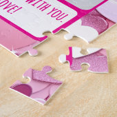 ラブハート紙吹雪共有マイフリース ジグソーパズル (側面)