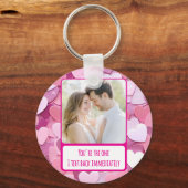 ラブハート紙吹雪I文字バック キーホルダー (正面)