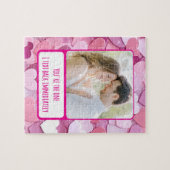 ラブハート紙吹雪I文字バック ジグソーパズル (横)