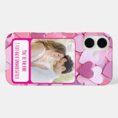 ラブハート紙吹雪I文字バック Case-Mate iPhoneケース (裏面 (横))