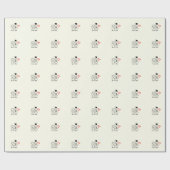 ラブハート結婚バルーン夫婦 ラッピングペーパー (フラット)