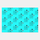 ラブハート結婚バルーン ラッピングペーパーシート (正面3)