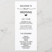 ラブハート結婚式 プログラム (正面)