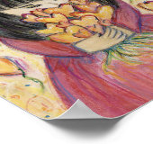 ラブハート絵を描のアートポスタープリント ポスター (角)