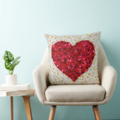 ラブハート花 クッション (椅子)