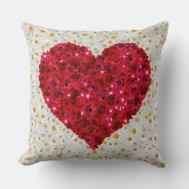 ラブハート花 クッション