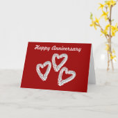 ラブハート記念日カード カード (黄色い花)