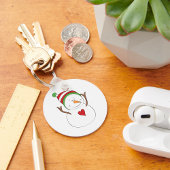 ラブハート雪だるま キーホルダー