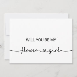 ラブハート　あなたは私のフラワーガール？ 招待状