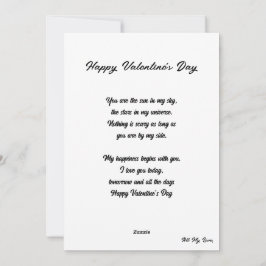 ラブハート：カスタム詩 - バレンタインラブカード シーズンカード