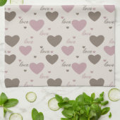 ラブハート キッチンタオル (折り畳み)