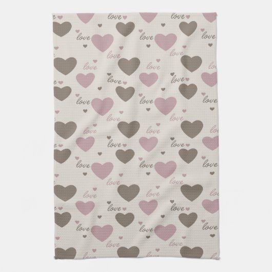 ラブハート キッチンタオル (縦)