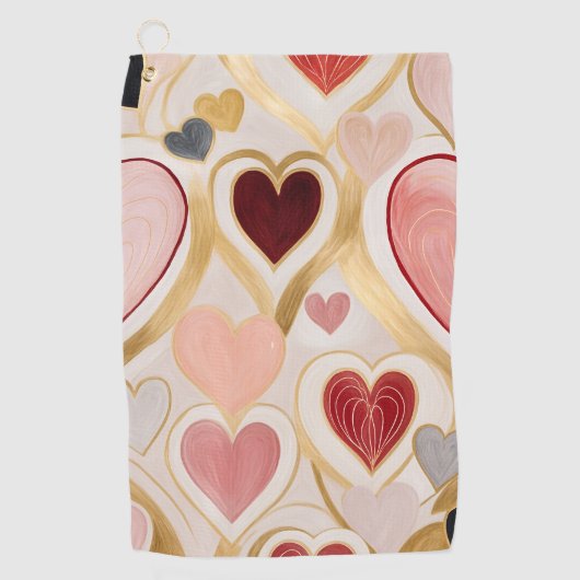 ラブハート ゴルフタオル (正面)