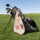 ラブハート ゴルフタオル (グリーン)