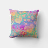 ラブハート – シームレスパターン1 クッション (正面)