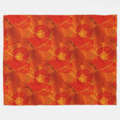 ラブハート – シームレスパターン9 フリースブランケット (正面(横))