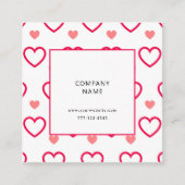 ラブハート スクエア名刺 (正面)