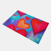 ラブハート ドアマット (アングル)