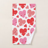 ラブハート バスタオルセット (ハンドタオル)